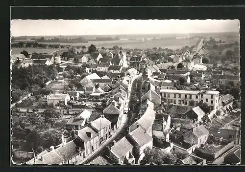 AK Valence-en-Brie, Gesamtansicht aus der Vogelschau