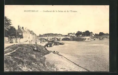 AK Montereau, Confluent de la Seine et de l`Yonne
