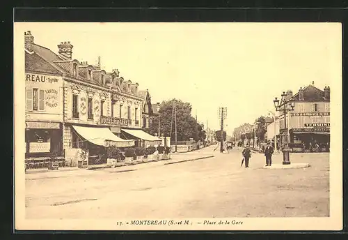 AK Montereau, Place de la Gare