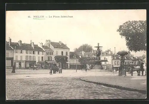 AK Melun, La Place Saint-Jean