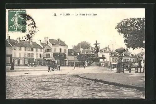 AK Melun, La Place Saint-Jean