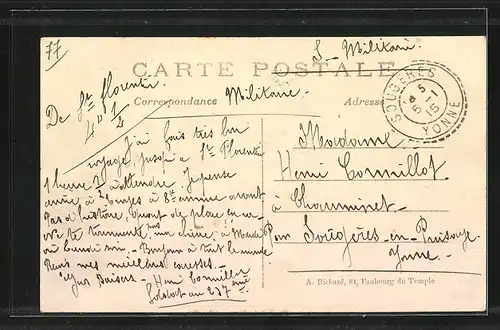 AK Germigny-l`Eveque, Les lanciers de la Reine d`Angleterre, traversant la Marne