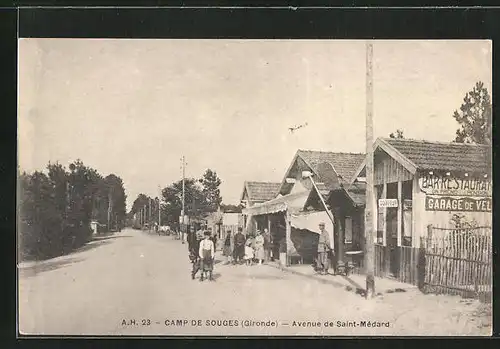 AK Camp-de-Souges, Avenue de Saint-Médard