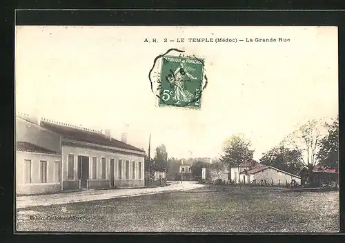 AK Le Temple, la Grande Rue