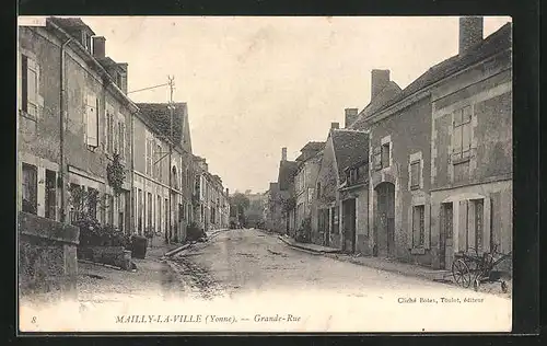 AK Mailly-la-Ville, Grande-Rue