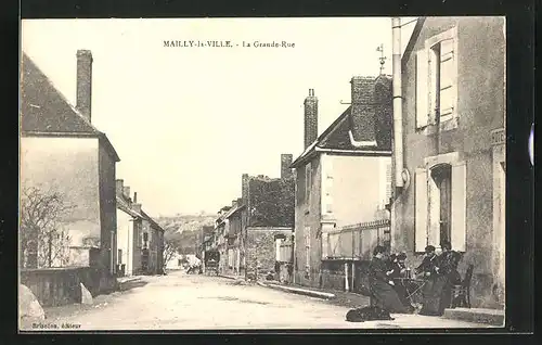 AK Mailly-la-Ville, La Grande-Rue