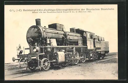 AK Eisenbahn, die G3 /4-Heissdampf-2 Zylinder-Zwillings-Güterzuglokomotive