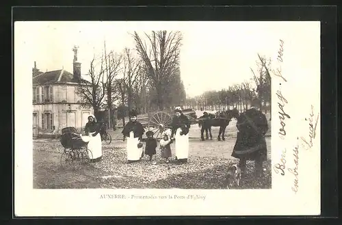 AK Auxerre, Promenades vers la Porte d`Eglény