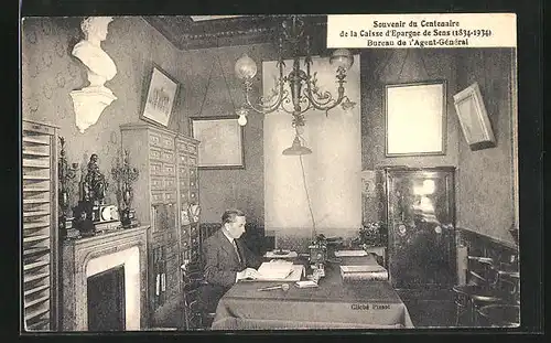 AK Sens, Souvenir du Centenaire de la Caisse d`Epargne, Bureau de l`Agent-Général