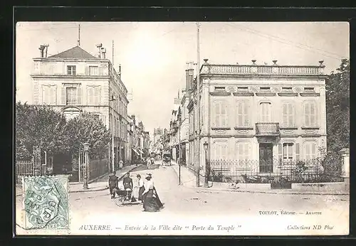 AK Auxerre, Entréee de la Ville dite Porte du Temple