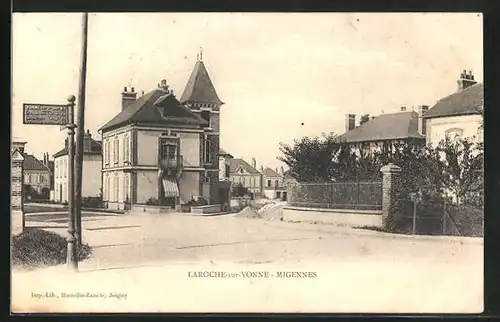 AK Laroche-sur-Yonne, Ortsansicht