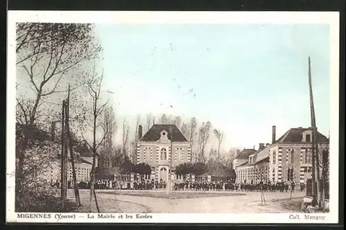 AK Migennes, la Mairie et les Ecoles