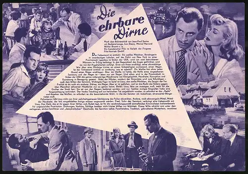 Filmprogramm PFI Nr. 40 /53, Die ehrbare Dirne, Barbara Laage, Ivan Desny, Marcel Herrand