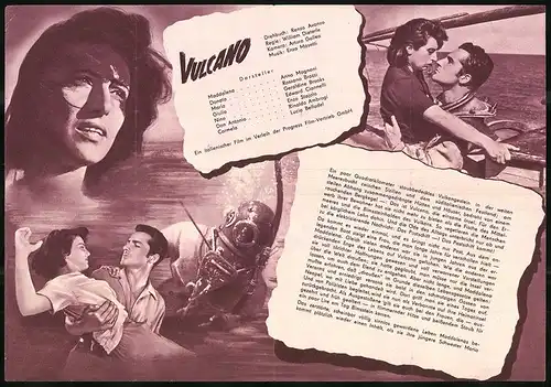 Filmprogramm PFI Nr. 7 /54, Vulcano, Anna Magnani, Rossano Brazzi, Regie: William Dieterle