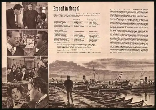 Filmprogramm PFI Nr. 69 /55, Prozess in Neapel, Amadeo Nazzari, Mariella Lotti, Regie: Luigi Zampa