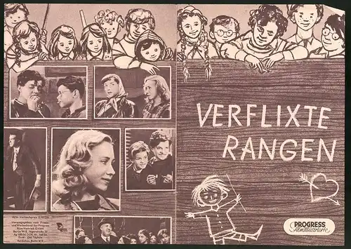 Filmprogramm PFI Nr. 18 /54, Verflixte Rangen, Henry Nielsen, Hjalmar Bendtsen, Regie: Bjarne Henning-Jensen