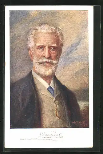 Künstler-AK Portrait von Prof. Anton Hlavacek