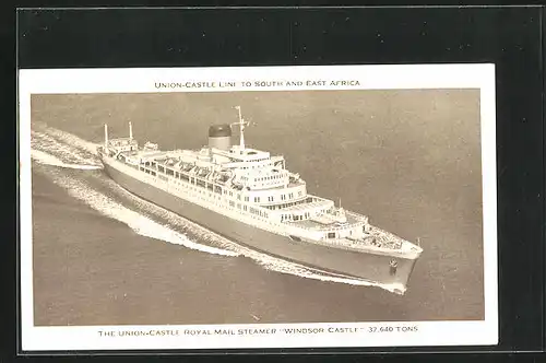 AK The Union-Castle Royal Mail Steamer Windsor Castle, Passagierschiff
