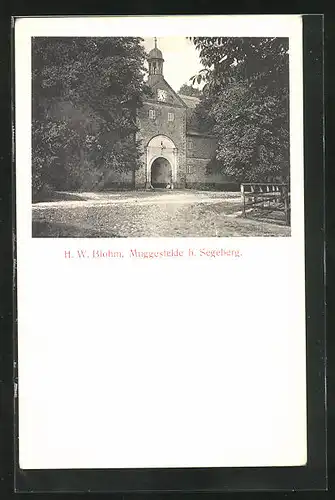 AK Muggesfelde b. Segeberg, Schloss-Gut H. W. Blohm