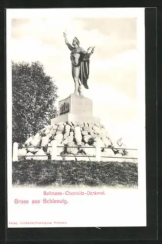 AK Schleswig, Bellman-Chemnitz-Denkmal