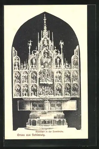 AK Schleswig, Altarblatt in der Domkirche