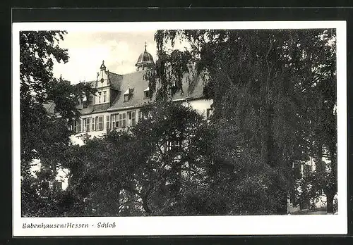 AK Babenhausen / Hessen, Blick auf das Schloss