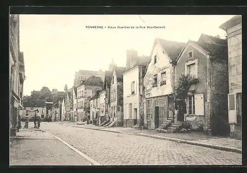 AK Tonnerre, Vieux Quatiere de la Rue Bourberault