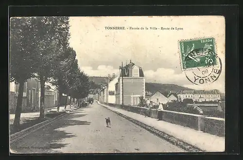 AK Tonnerre, Entrée de la Ville-Route de Lyon