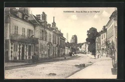 AK Tonnerre, Rues du Pont et de l`Hopital