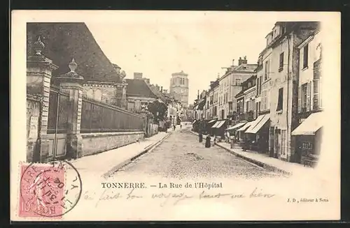 AK Tonnerre, La Rue de l`Hopital