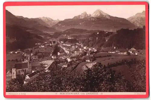 Fotografie Fernande, Wien, Ansicht Berchtesgaden, Panorama vom Lockstein gesehen