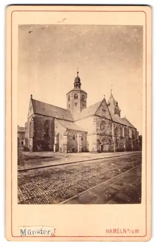 Fotografie Bernhard Tielemann, Hameln, Ansicht Hameln / Weser, Münster St. Bonifatius