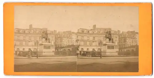 Stereo-Fotografie Ziegler & Cie, Paris, Ansicht Paris, Place des Victoires