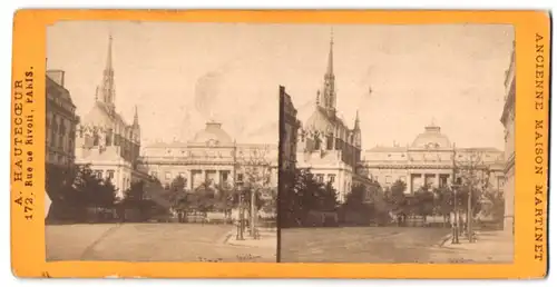 Stereo-Fotografie A. Hautecceur, Paris, Ansicht Paris, Palais de Justice