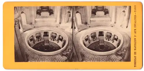 Stereo-Fotografie Fotograf unbekannt, Ansicht Paris, Tombeau de Napoleon I., Aux Invalides