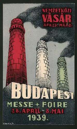 Vertreterkarte Budapest, Messe Foire 1939, Nemzetközi Vasar