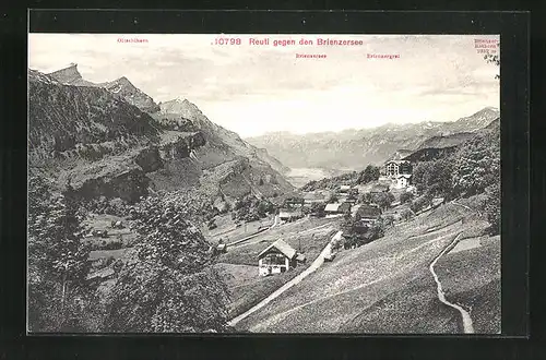 AK Reuti, Teilansicht gegen den Brienzersee mit Oltschihorn, Brienzergrat