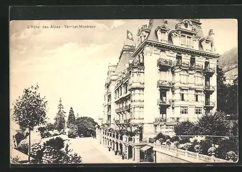 AK Territet-Montreux, L`Hotel des Alpes