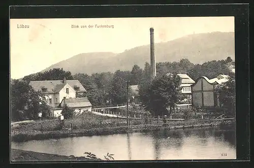 AK Löbau, Blick von der Funkenburg