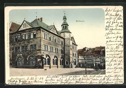 AK Nordhausen, Partie am Rathaus