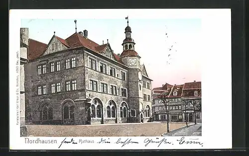 AK Nordhausen, Blick auf das Rathaus