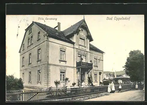 AK Bad Oppelsdorf, Ansicht des Kurhotels Villa Genesung