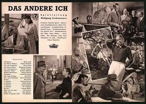 Filmprogramm IFK Nr. 3239, Das Andere Ich, Hilde Krahl, Mathias Wieman, Regie: Wolfgang Liebeneiner