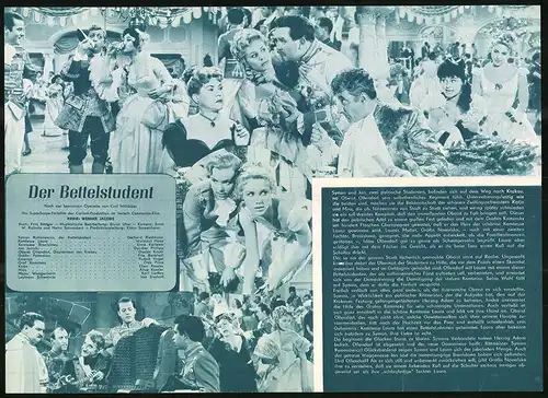 Filmprogramm DNF Nr. 132, Der Bettelstudent, Gerhard Riedmann, Waltraut Haas, Regie: Werner Jacobs