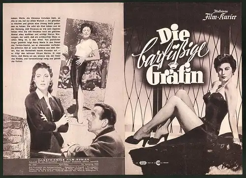 Filmprogramm IFK Nr. 2147, Die barfüssige Gräfin, Ava Gardner, Humphrey Bogart, Regie: Joseph L. Mankiewicz