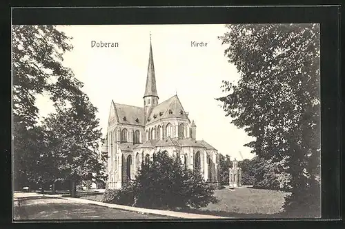 AK Doberan, Blick auf die Kirche