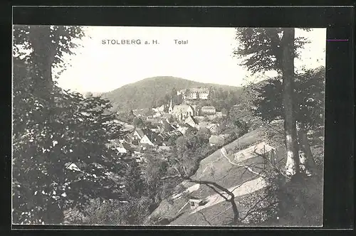 AK Stolberg, Totalansicht vom Ort