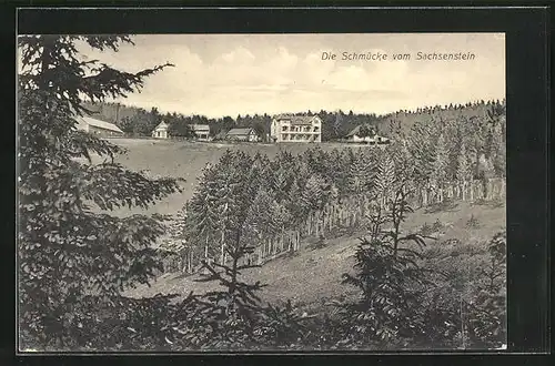 AK Gehlberg, Blick auf den Staatsgasthof die Schmücke