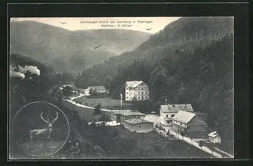 AK Gehlberg, Blick auf die Mühle