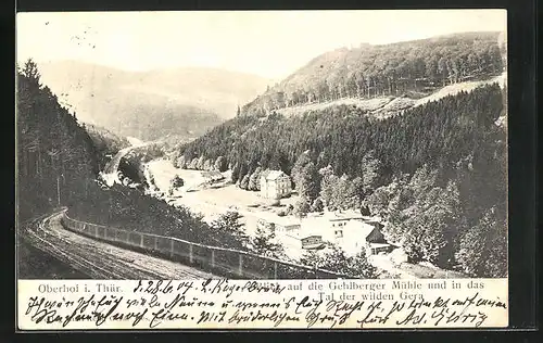 AK Oberhof i. Th., Blick auf die Gehlberger Mühle